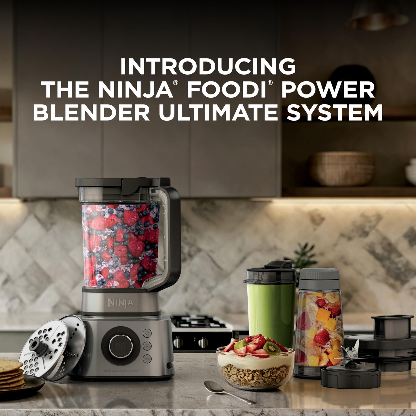 Ninja Foodi blender system, 72oz, 6 functions, smoothie & food processor combo