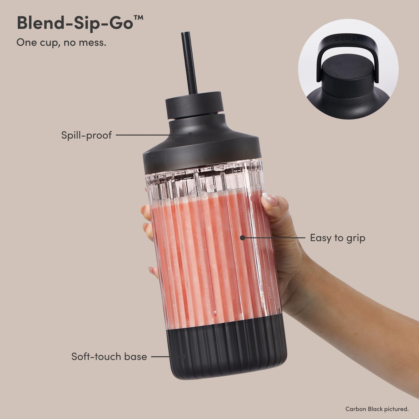 Beast Mega 1200 blender, XL vessel, smoothies, ice & frozen fruit blending