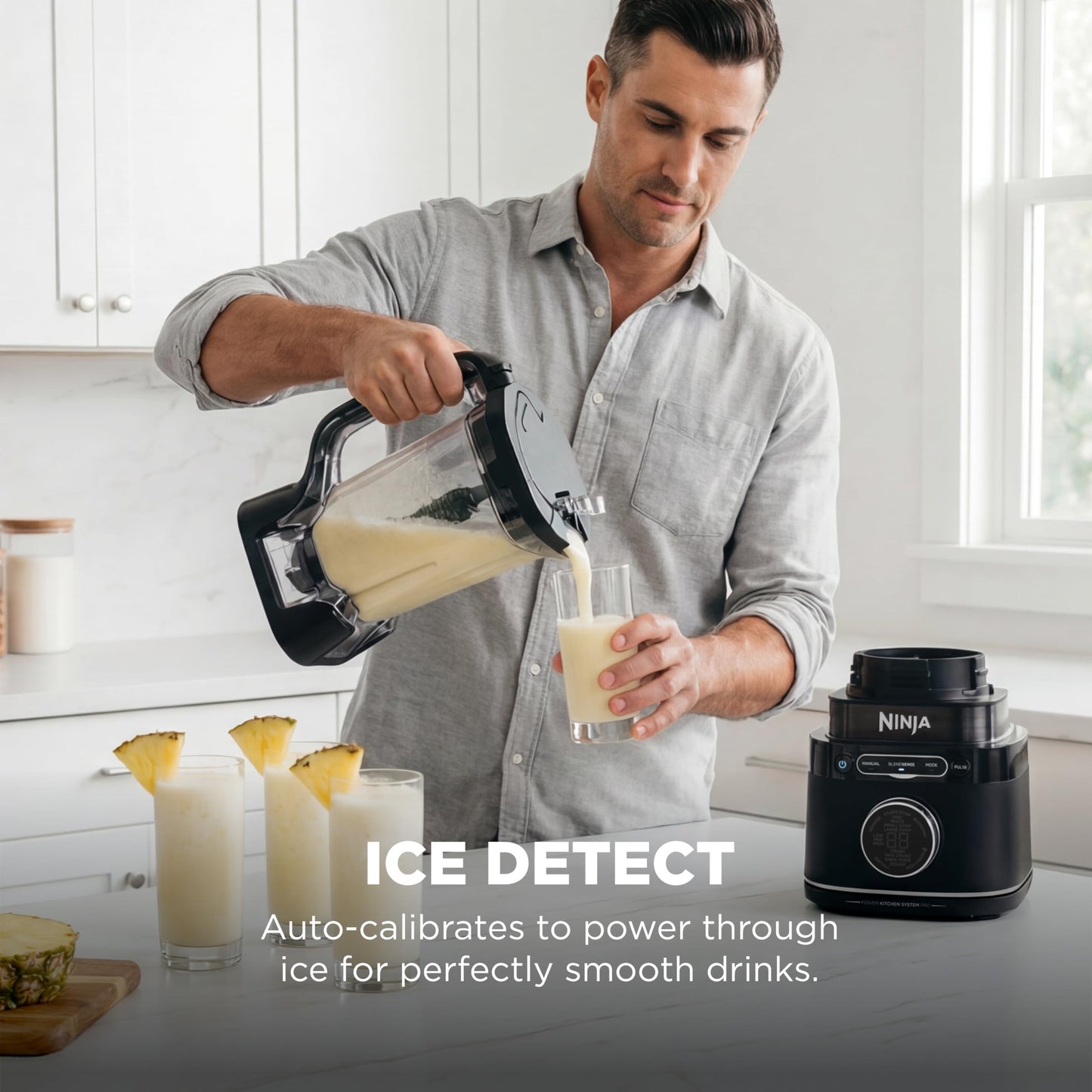 Ninja blender + processor combo, 1800W, 8-cup bowl, BlendSense tech