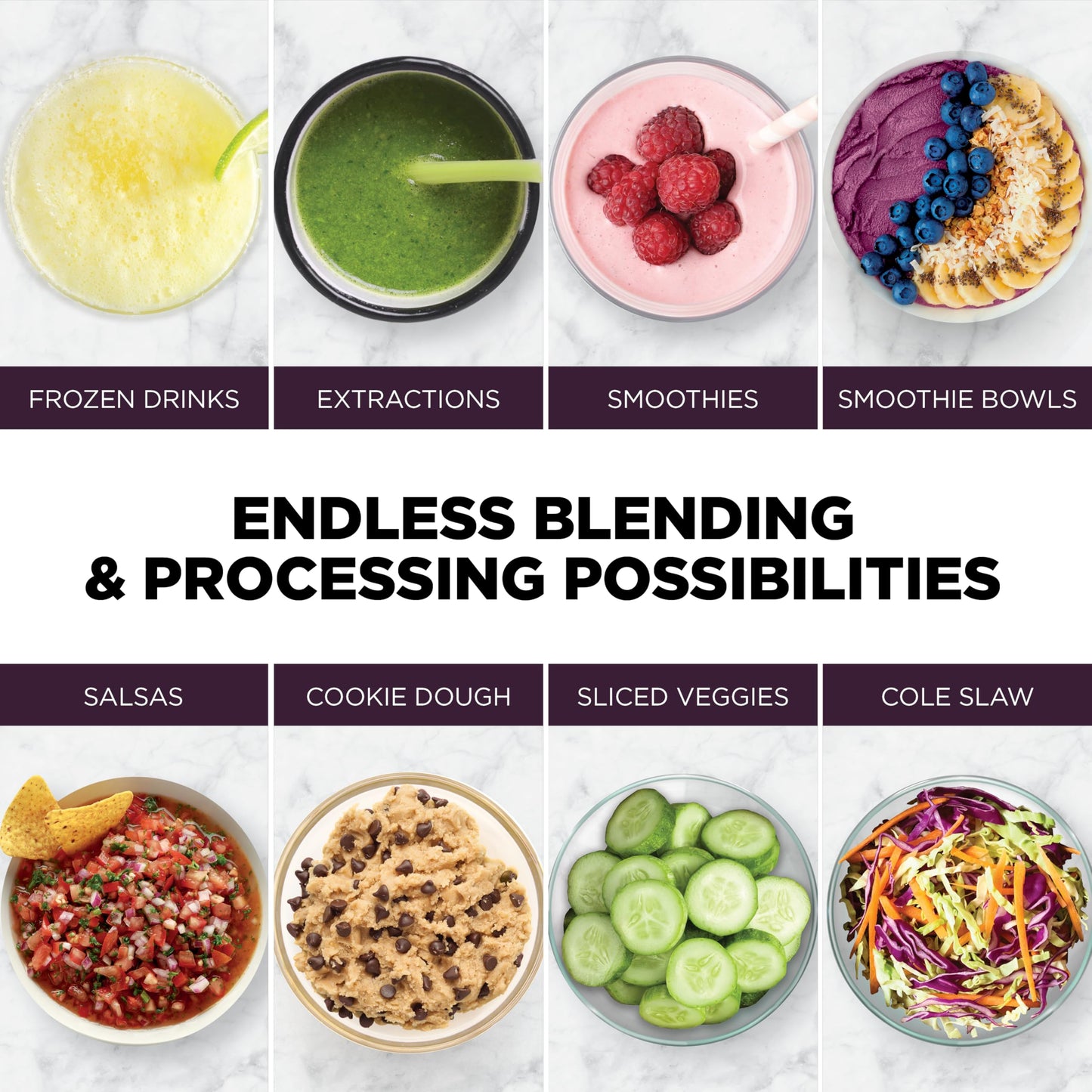 Ninja blender + processor combo, 1800W, 8-cup bowl, BlendSense tech